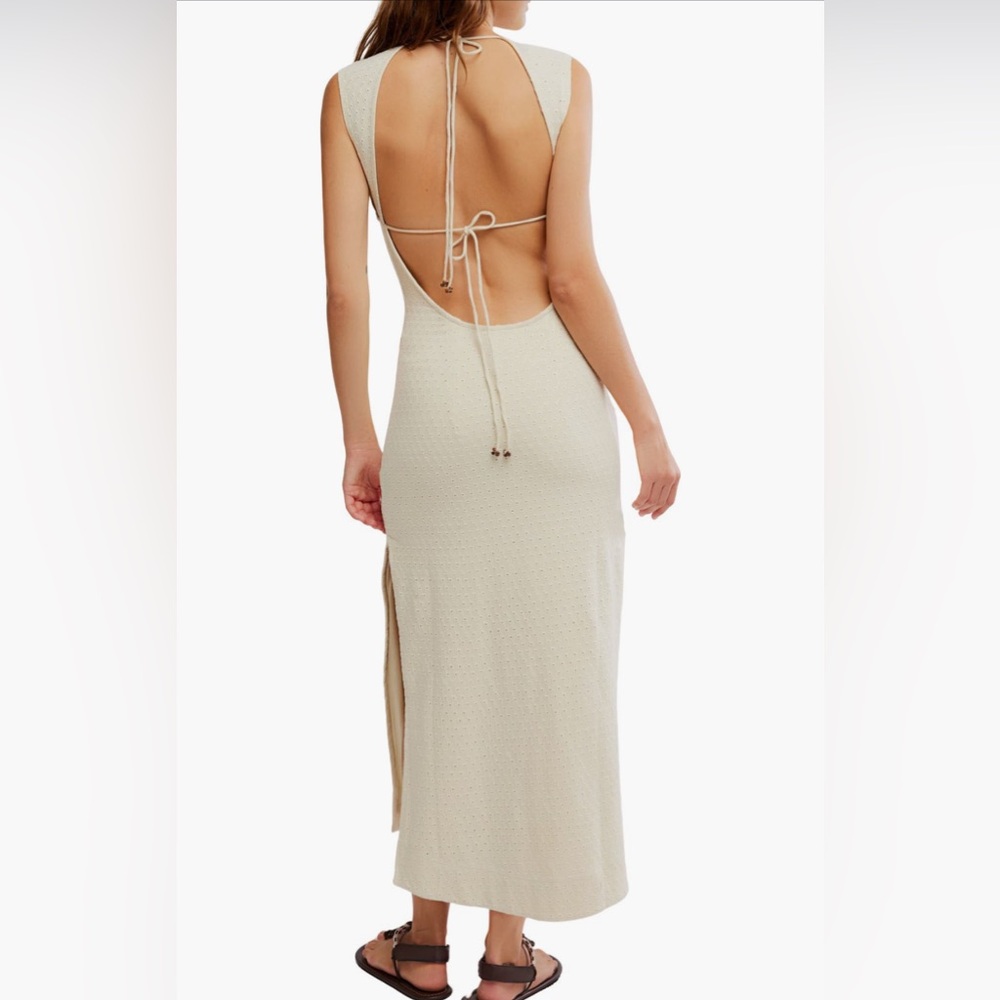 New Free People Eventide Sleeveless Eyelet Midi Dress
NWT